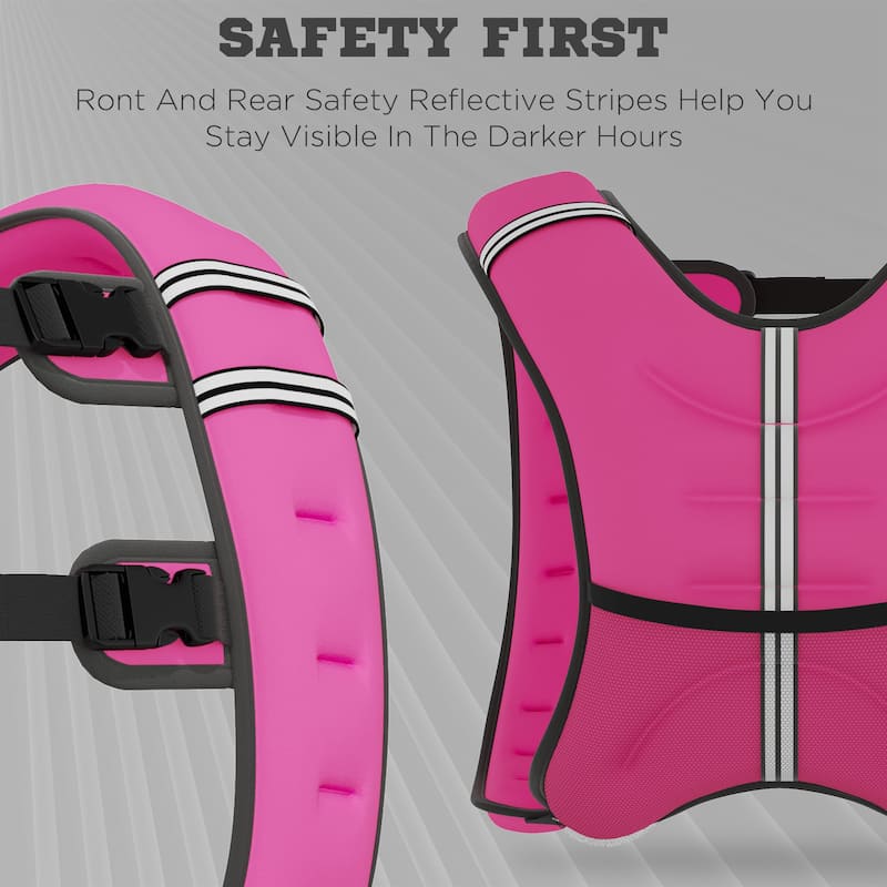Soozier Weight Vest Workout Equipment Adjustable 18lbs Weighted Vest for Men Women