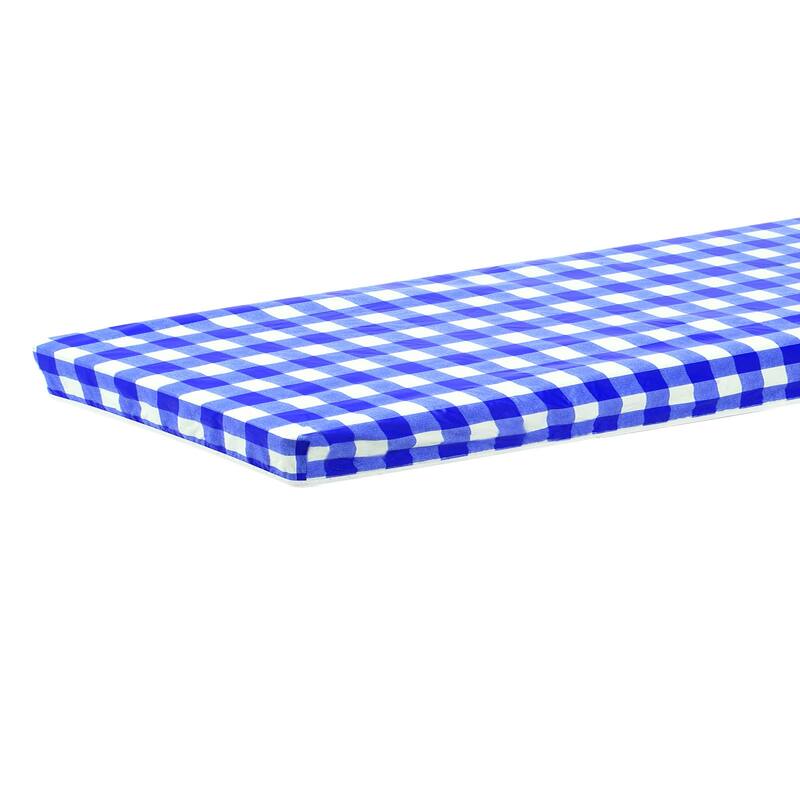 Picnic Table Cover PVC Vinyl Fitted 6ft Tablecloth w Flannel Backing - 197 x 90 cm