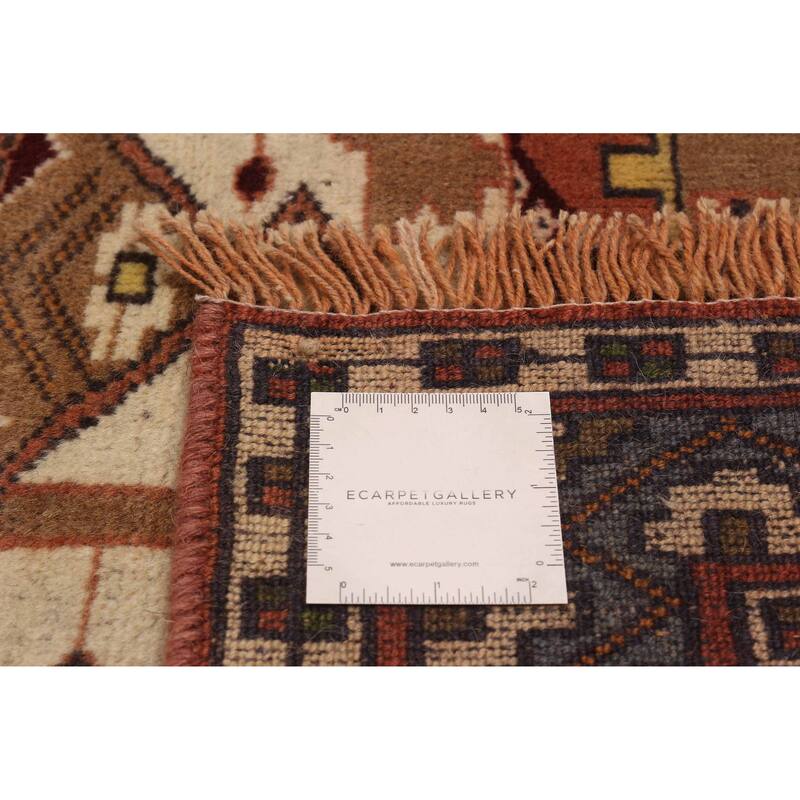 ECARPETGALLERY Hand-knotted Melis Vintage Cream Wool Rug - 4'1 x 6'0