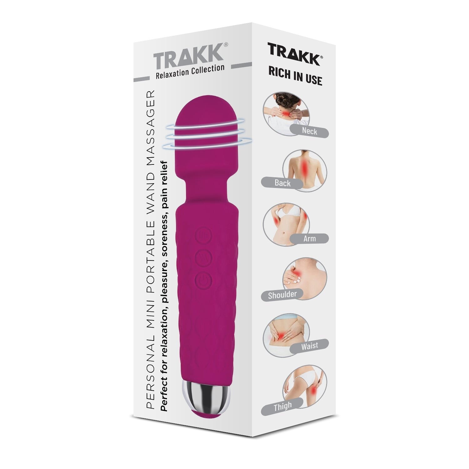 TRAKK Personal Mini Portable Wand Massager - Relaxation & Pain Relief - Bed  Bath & Beyond - 40328532