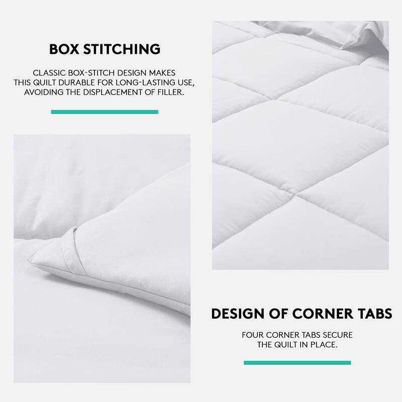 All Season Soft Comforter/Duvet Insert, Quilted and Peach-skin Processes, Machine Washable