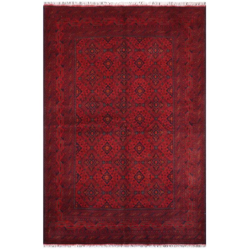 Antique Biljik Khal Mohammadi Sana Wool Rug - 6'7'' x 9'8''