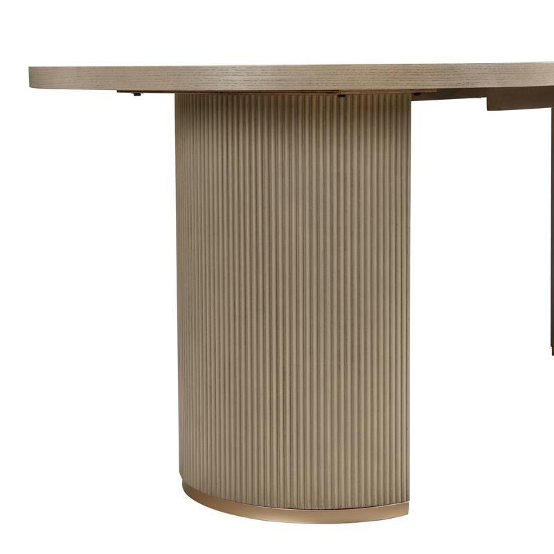 Christopher Knight Home - Evadne Upholstered Rubberwood Chair and Oval Pedestal Table 7 Piece Dining Set