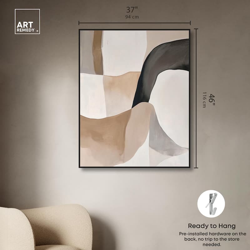 Curvilinear Composition I Canvas by Art Remedy