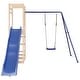 preview thumbnail 14 of 19, vidaXL Swing Set Outdoor Backyard Wooden Playground Equipment for Kids Age 3-8