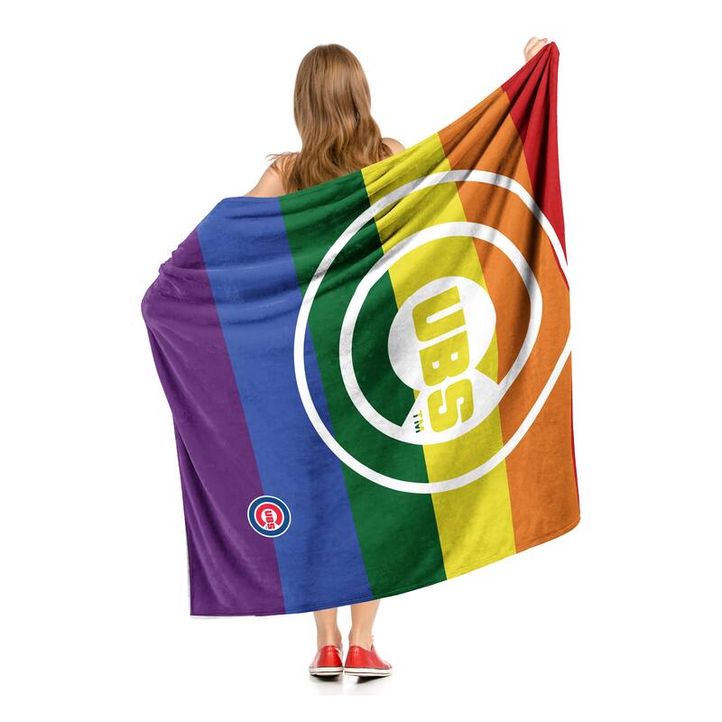 MLB Pride Series Chicago Cubs Silk Touch Throw Blanket