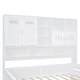 preview thumbnail 15 of 16, Modern Full Size Wooden Daybed with 2 Drawers, and All-in-One Cabinet and Shelf,White