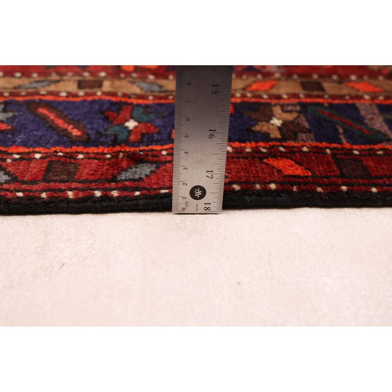 ECARPETGALLERY Hand-knotted Andelz Dark Red Wool Rug - 3'3 x 6'8