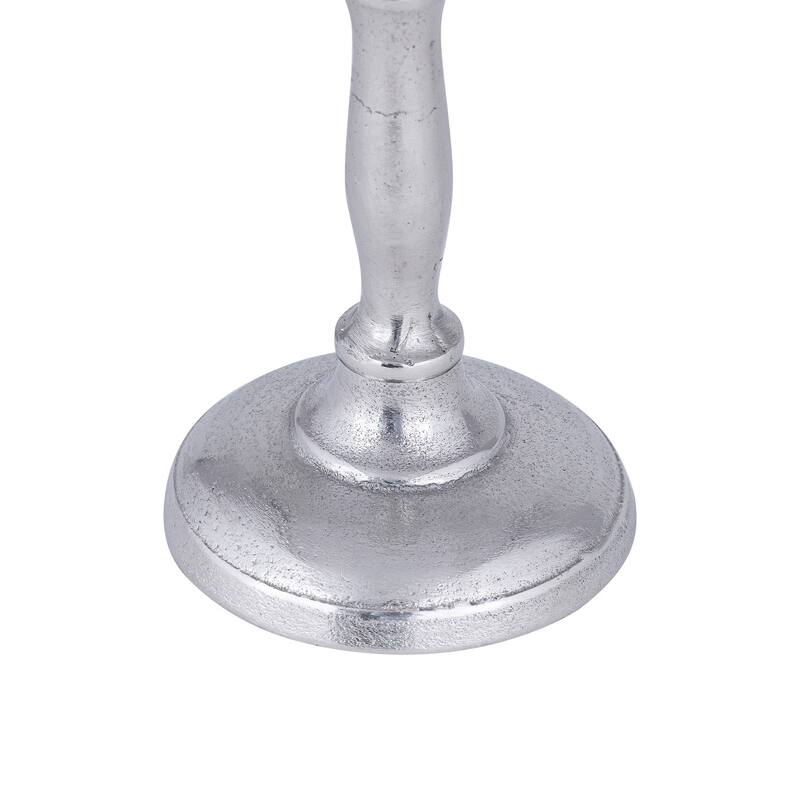Set of 5 Raw Alum. Candle Sticks - RAW NICKEL - RAW NICKEL