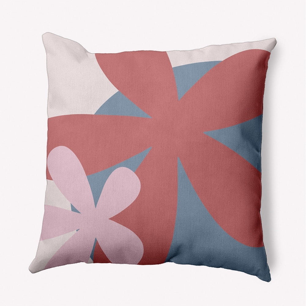 Bold Flowers Polyester Indoor Pillow