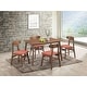 preview thumbnail 7 of 67, Morocco 5-pc Mid-Century Modern Upholstered Dining Set, by New Classic Furniture