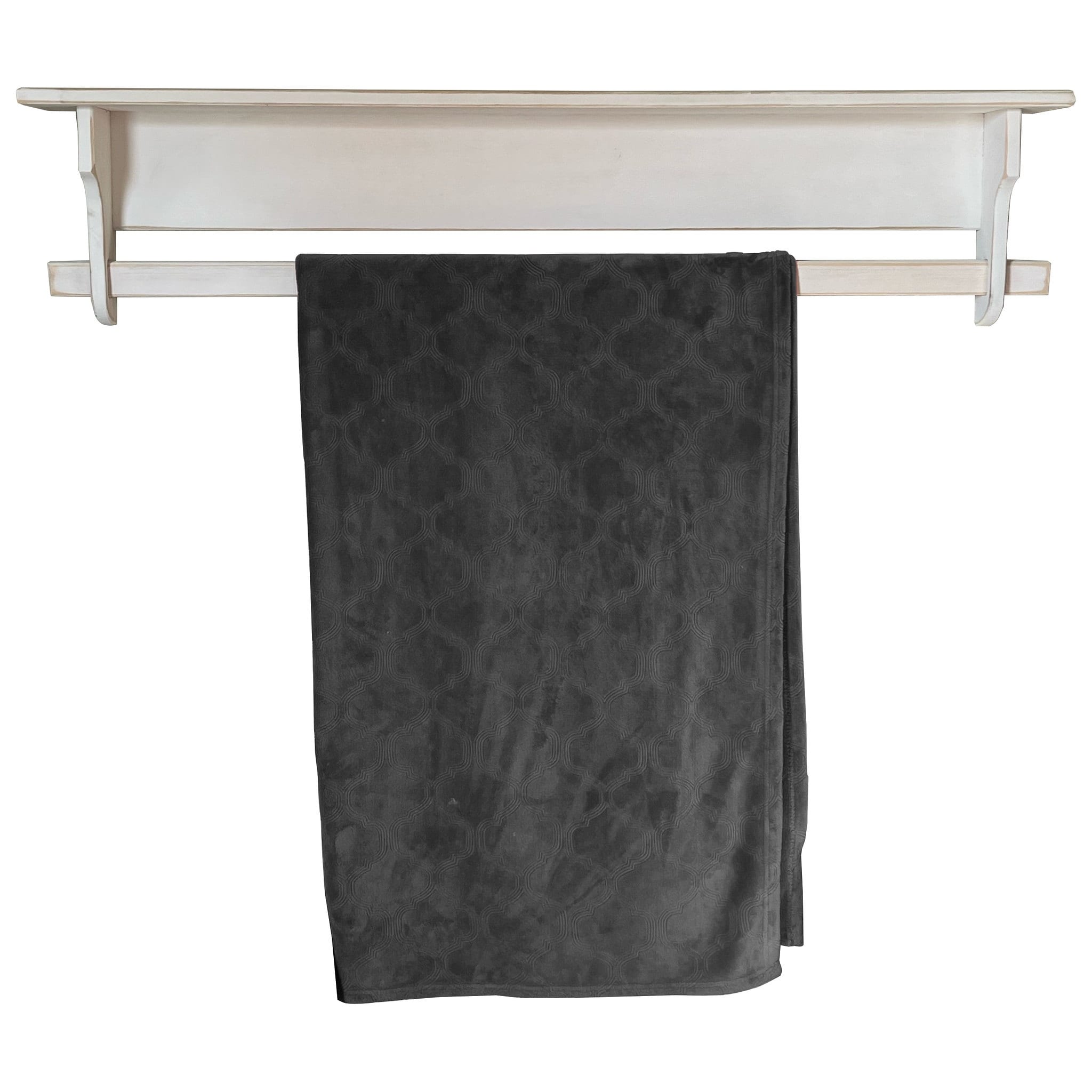 Farmhouse Shelf with Quilt Rack On Sale Bed Bath Beyond