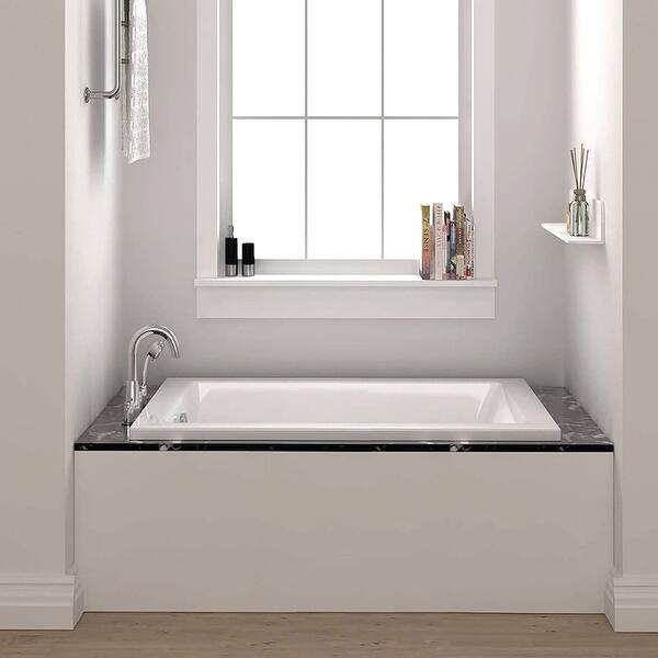 slide 2 of 12, Fine Fixtures 36-inch x 72 inch Soaking Drop In or Alcove Bathtub