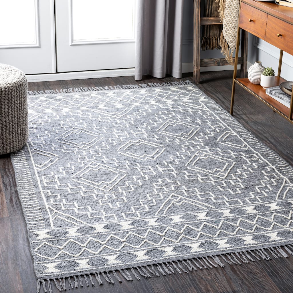Cannock Handmade Southwestern Wool Blend Area Rug