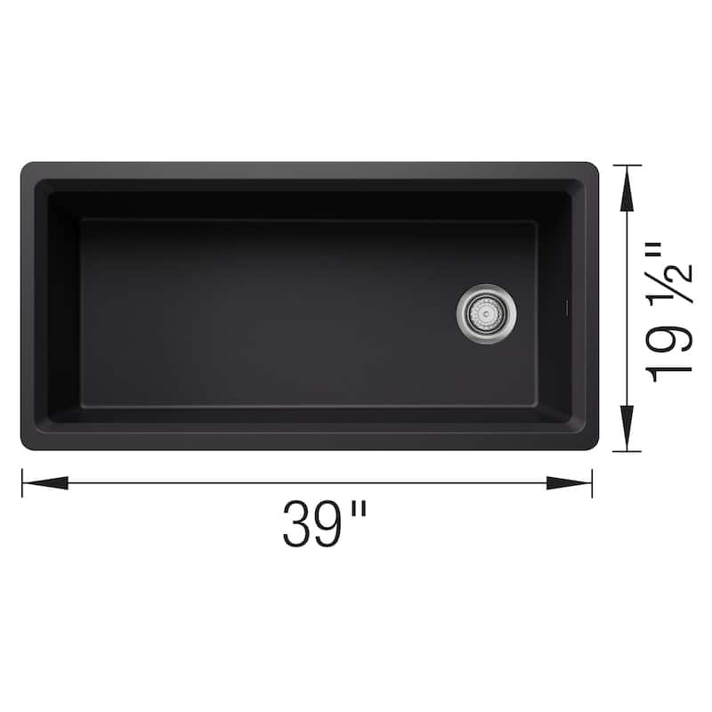 Blanco 443322 Inteos 39" Undermount Single Basin Granite Composite