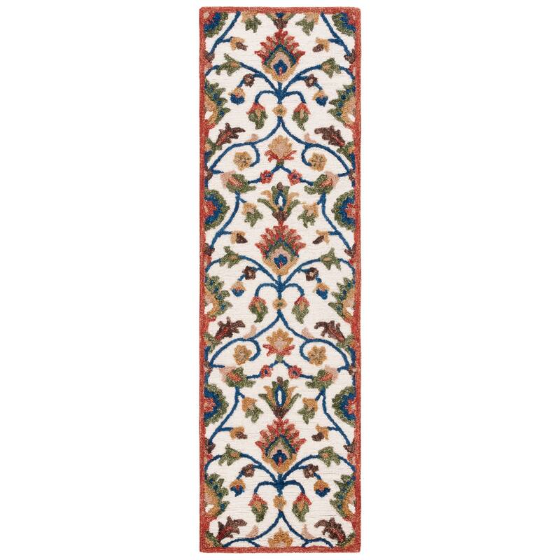 SAFAVIEH Handmade Blossom Violanta Floral Wool Rug