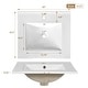 preview thumbnail 17 of 135, GDFStudio - Lisa 20" Bathroom Vanity with Ceramic Sink, Soft-Close Door & Storage Rack