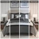 preview thumbnail 16 of 40, 510 Design Powell Navy/ White 8 Piece Embroidered Comforter Set