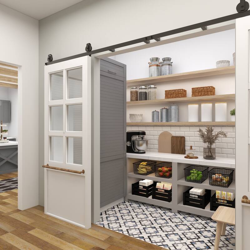 Gray Metal Galvanized Ribbed Living Room Decorative Jars with Gold Ball Knobs (Set of 3)