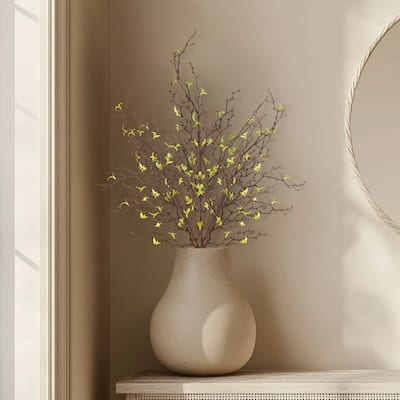 Curly Willow Artificial Sprays - 34" - Green - Set of 4