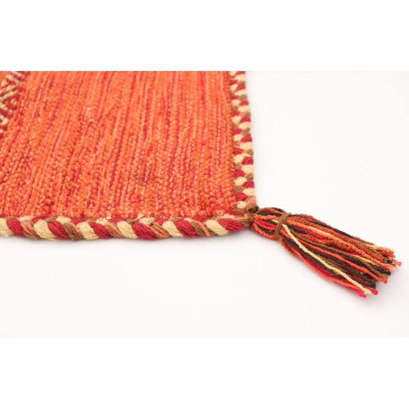 ECARPETGALLERY Arizona Flat-weave Wool Kilim Area Rug