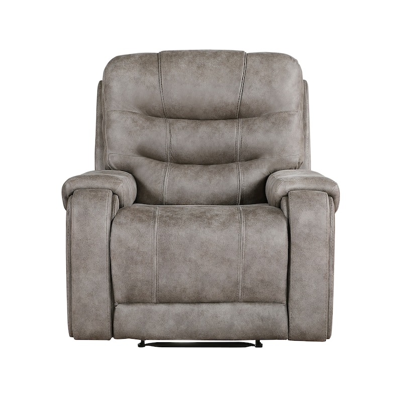 Fremont & Park Gerald 39.5" Microfiber Manual Reclining Chair with Tab Pull Motion