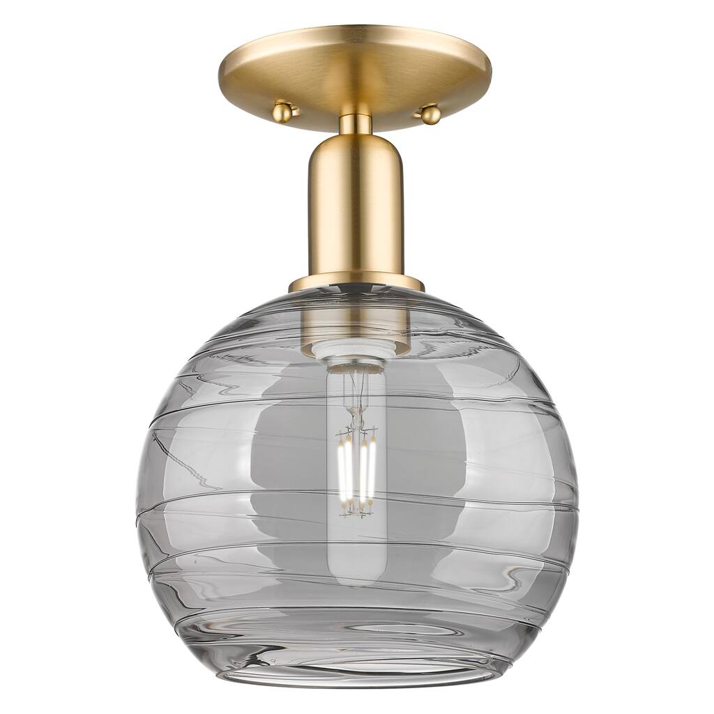 Innovations Lighting Endless Possibilities Arcadia - Athens Deco Swirl - 1 Light 8" Semi-Flush Mount