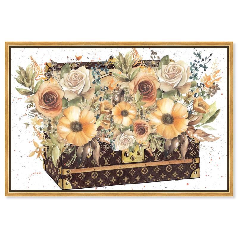 Doll Memories - Golden Memories Canvas by Art Remedy - Gold - 45" x 30"