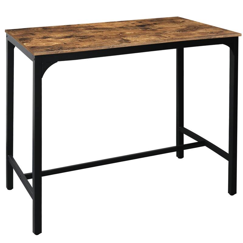 VEIKOUS 47" Furniture Retro Industrial High Bar Dining Table