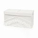 preview thumbnail 1 of 2, Ivory Boho Bohemian Collection Girl or Boy Kids Fabric Toy Bin Storage - Gender Neutral Off White Farmhouse Chic Fringe