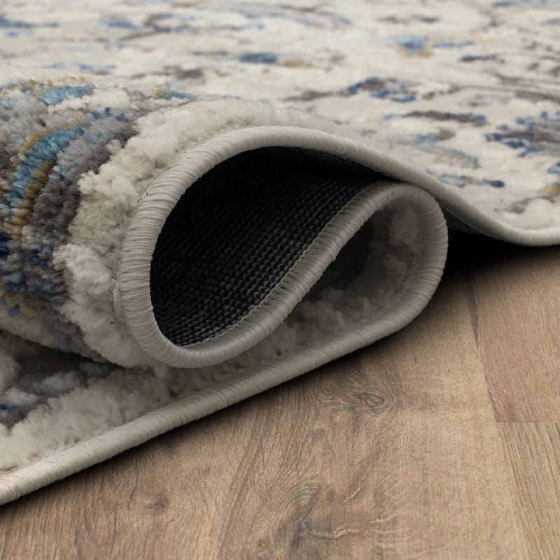 Mohawk Home Mizani Floral Ornamental Woven Area Rug