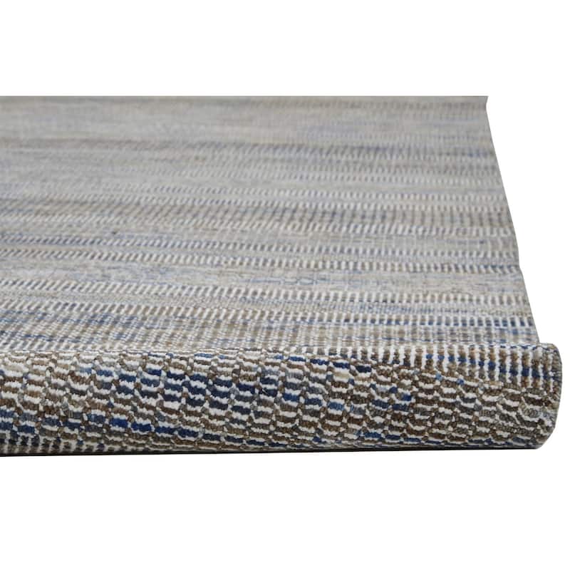 Stripes Color Block Gray Contemporary Rustic Area Rug