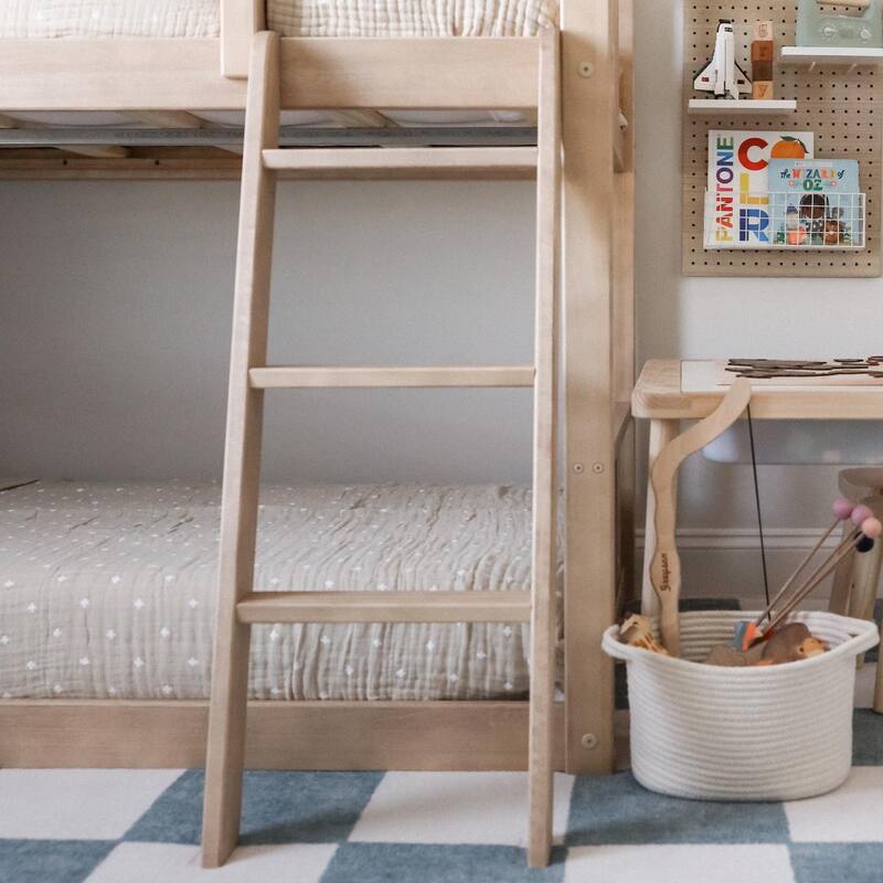 Max and Lily Scandinavian Twin over Twin Low Bunk Bed