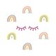 preview thumbnail 4 of 9, Walplus Cute Bedtime Rainbows Children Kids Wall Stickers Nursery Decor