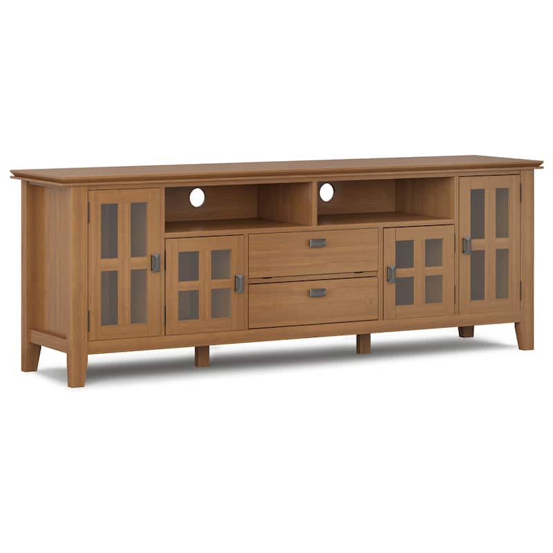 WYNDENHALL Stratford SOLID WOOD 72" Wide TV Media Stand For TVs up to 80"
