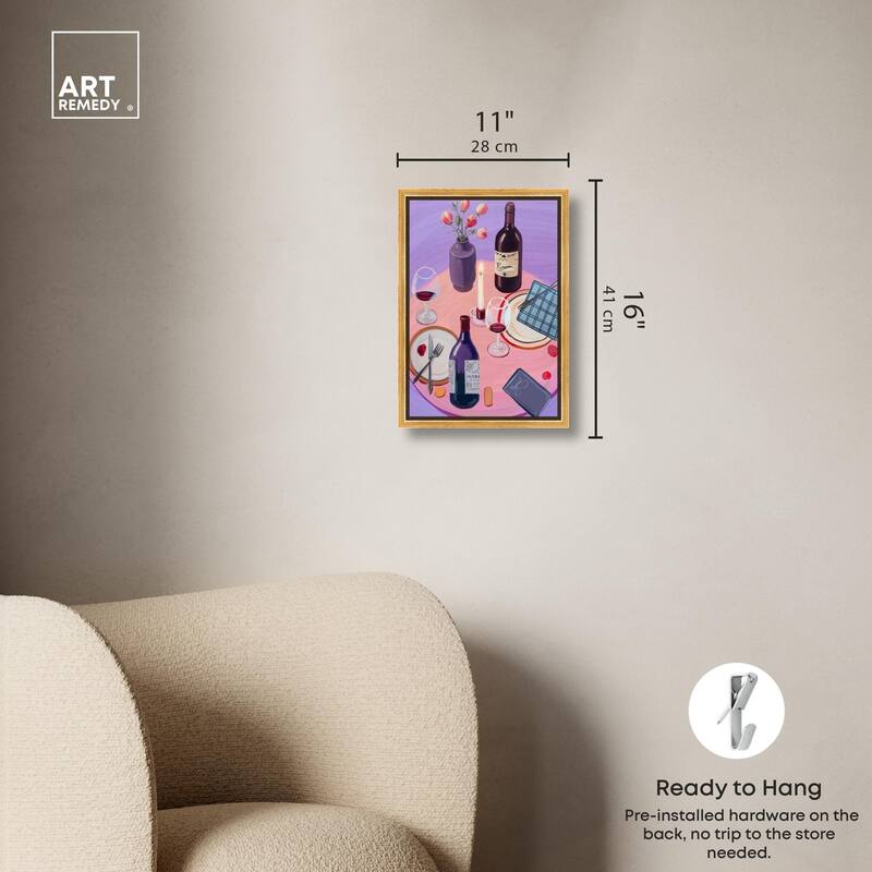 Lavender Haze Dinner Canvas by Art Remedy