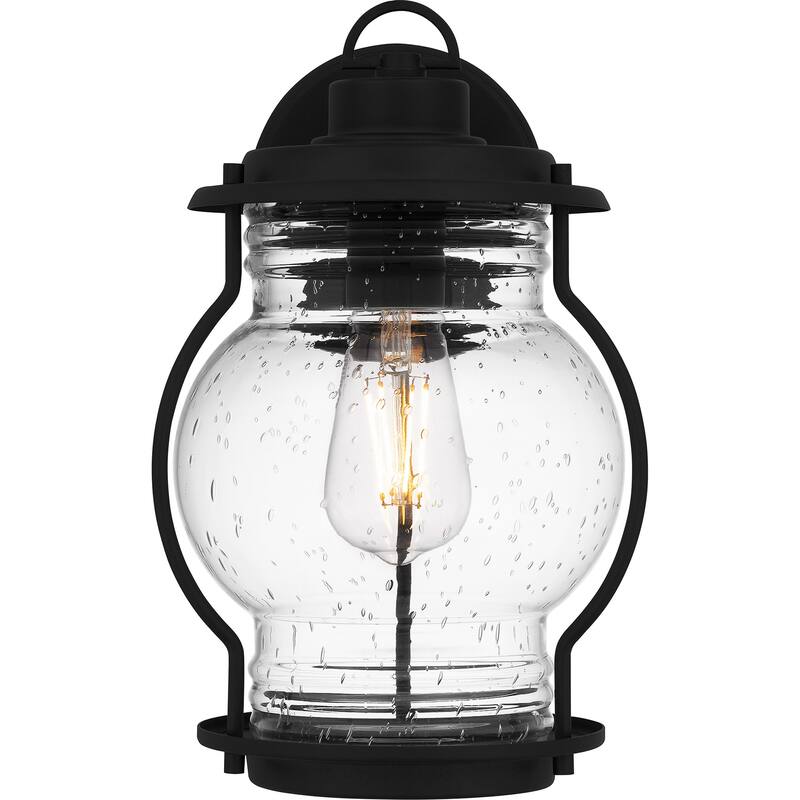 Luther 1-Light Earth Black Outdoor Wall Lantern