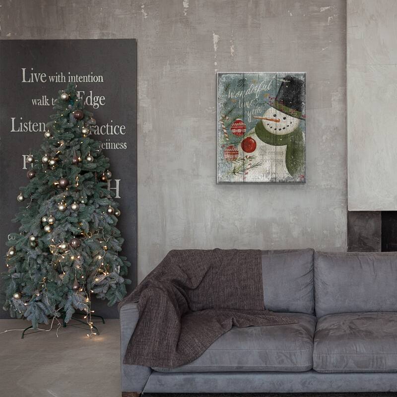 Snowman Wonderful Canvas Art Print