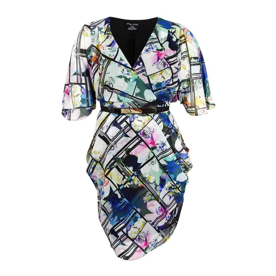 city chic faux wrap dress