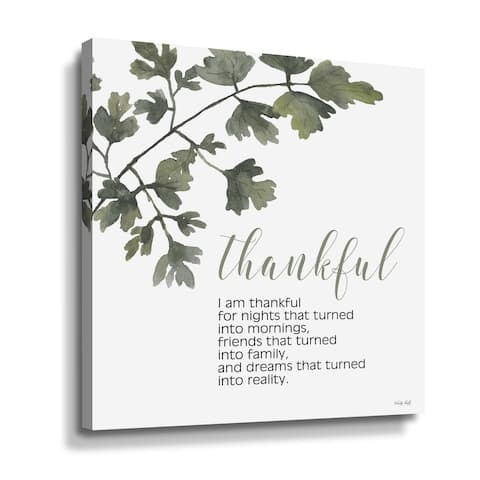 Thankful Gallery Wrapped Canvas