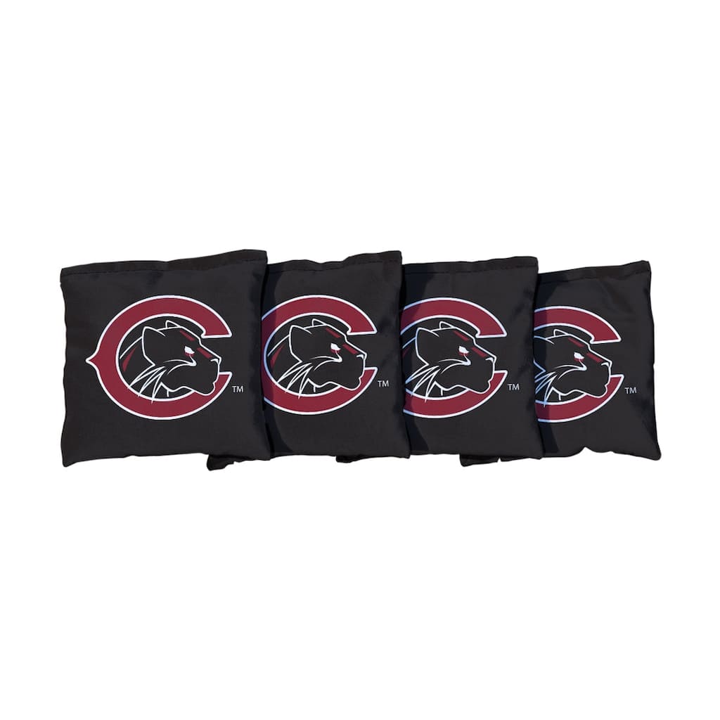Chapman Panthers Black Cornhole Bags