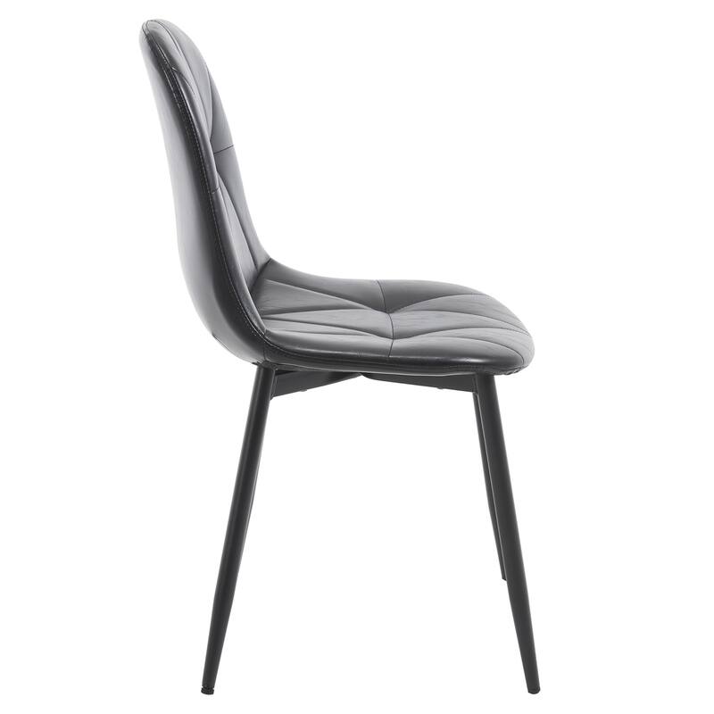 Ergonomic Dining Chairs - 330LB Capacity, Water-Resistant, Set of 2/4