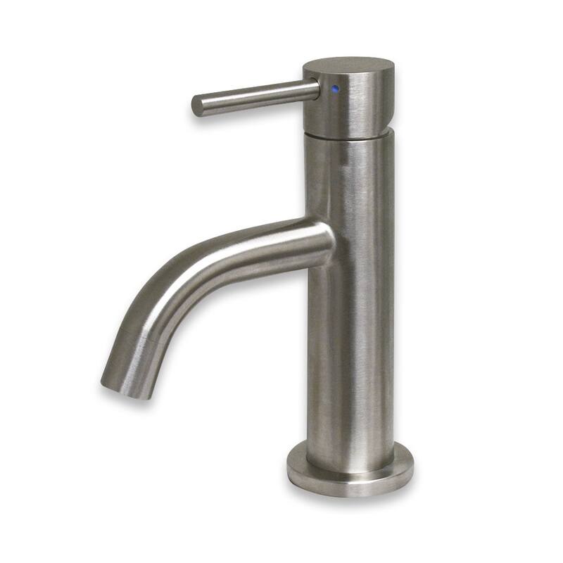 Whitehaus Waterhaus 1.2 GPM Single Hole Bathroom Faucet - Brushed Stainless Steel