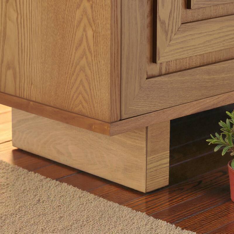 59'' Modern Black Sideboard Buffet Cabinet with 4 Doors, MDF & Ash Veneer Storage Console with Metal Handles