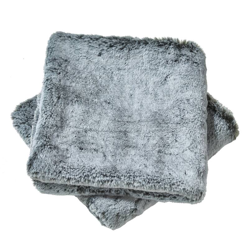 Serenta Heavy Fauxfur Pillow Shell 2 PC Set, NO INSERT