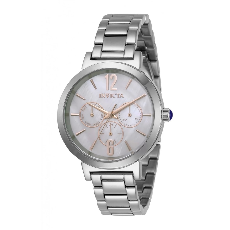 Invicta Women's 31082 Angel Quartz Chronograph White Dial Watch