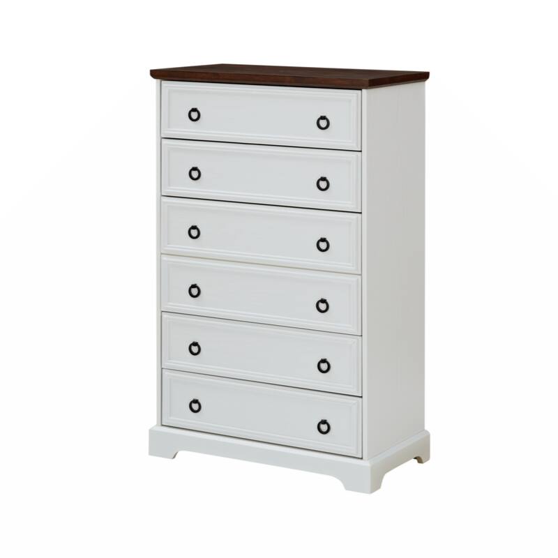 Modern 6 Drawer Dresser, Dressers for Bedroom, Tall Chest of Drawers Closet Organizers & Storage Clothes