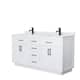 Option White, Black Trim, White Cultured Marble Top