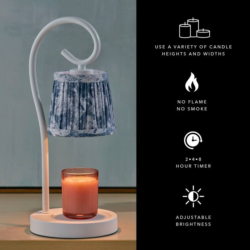 Perry Candlewarmer Lamp with Timer - Dimmable Wax Melt Heater, 3 Lighting Modes & Auto Shutoff