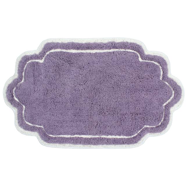Home Weavers Allure Collection Absorbent Cotton, Machine Washable and Dry Bath Rugs